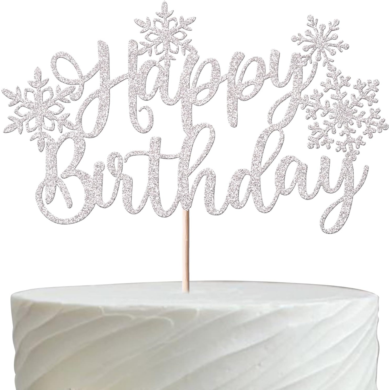 Meal Prep Frozen - 1 Pack Snowflake Happy Birthday Cake