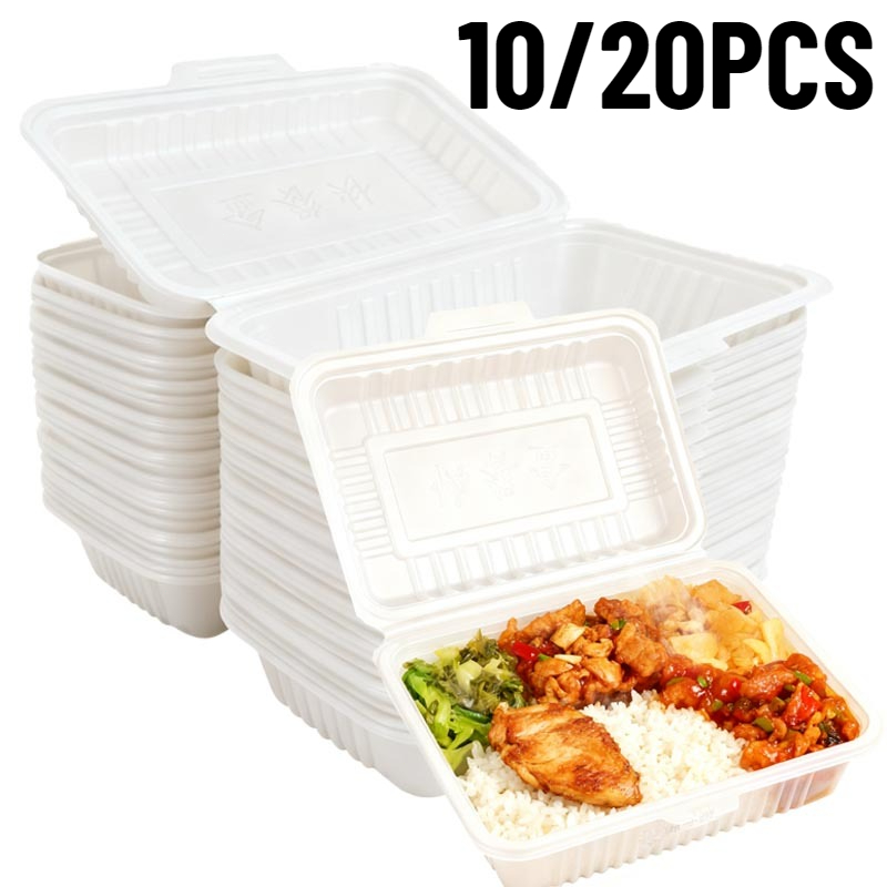 Meal Prep Bowl - 10/20PCS Disposable Lunch Boxes Plastic Salads