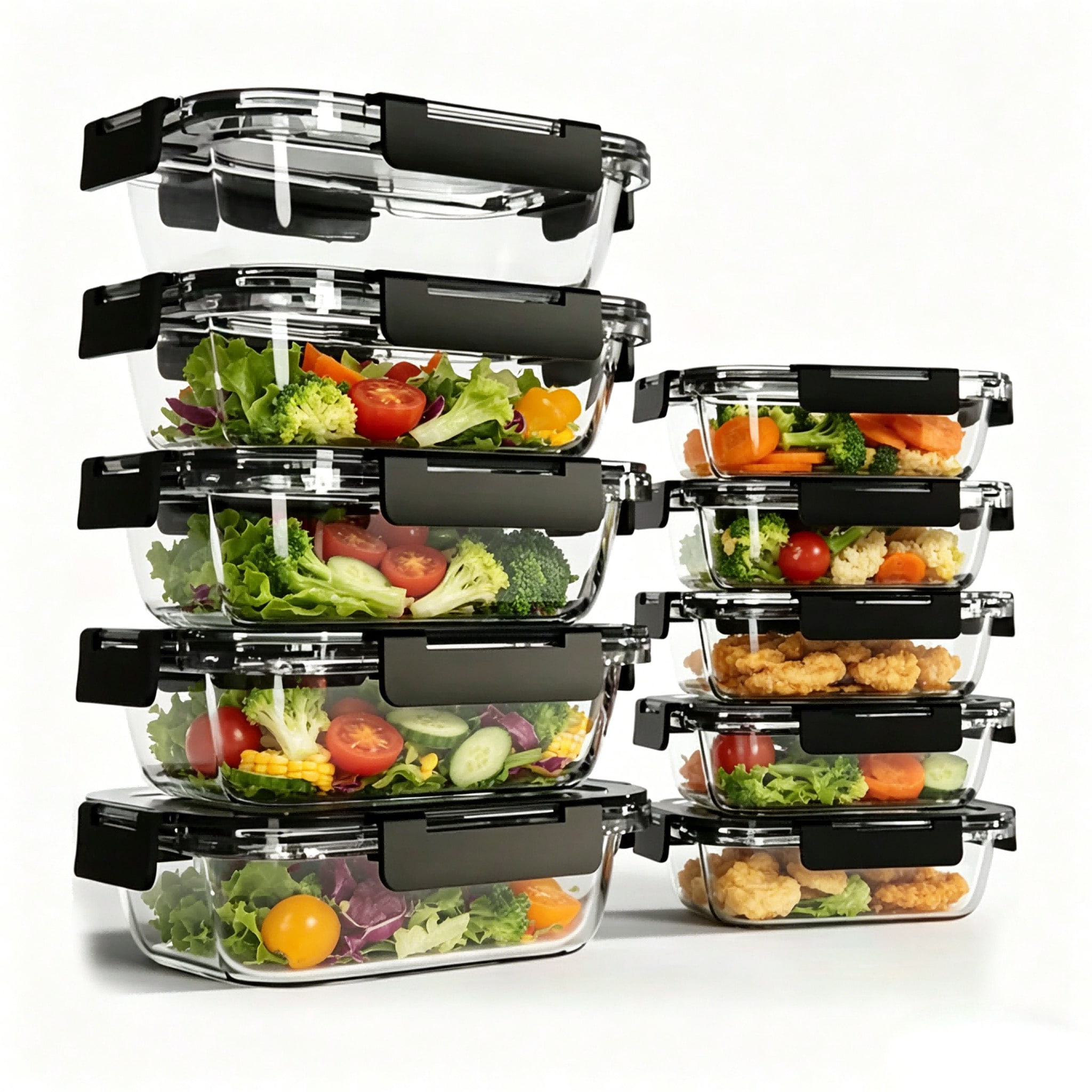 10 Pack Glass Meal Prep Contai - Meal Prep Glass Containers Oven Safe review and price