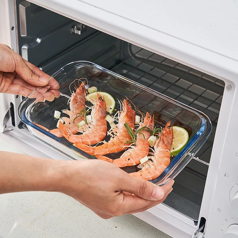 Glass Baking Pan Rectangular H - Meal Prep Glass Containers Oven Safe review and price
