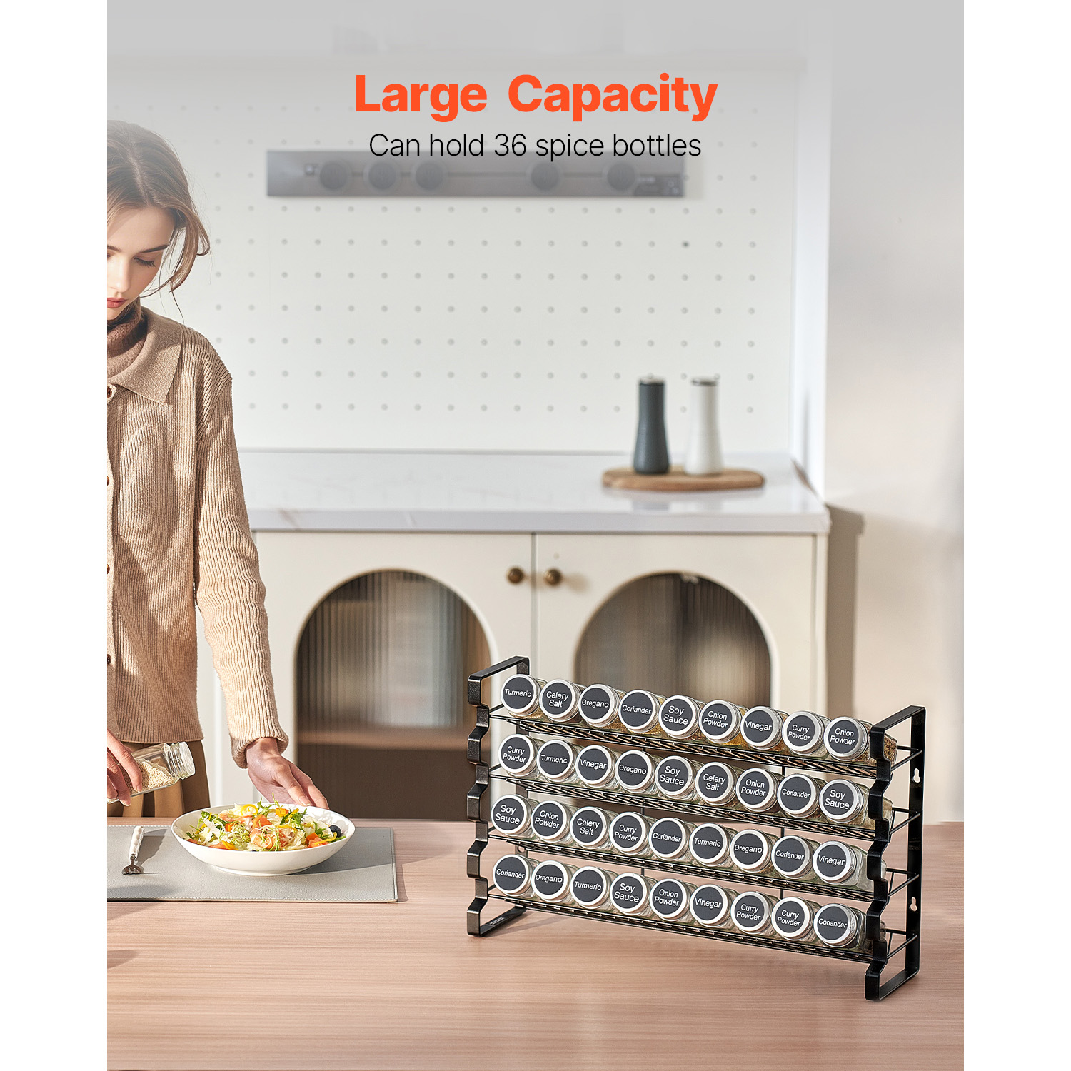 SucceBuy Spice Rack Organizer  - Spice Jar Labels review and price