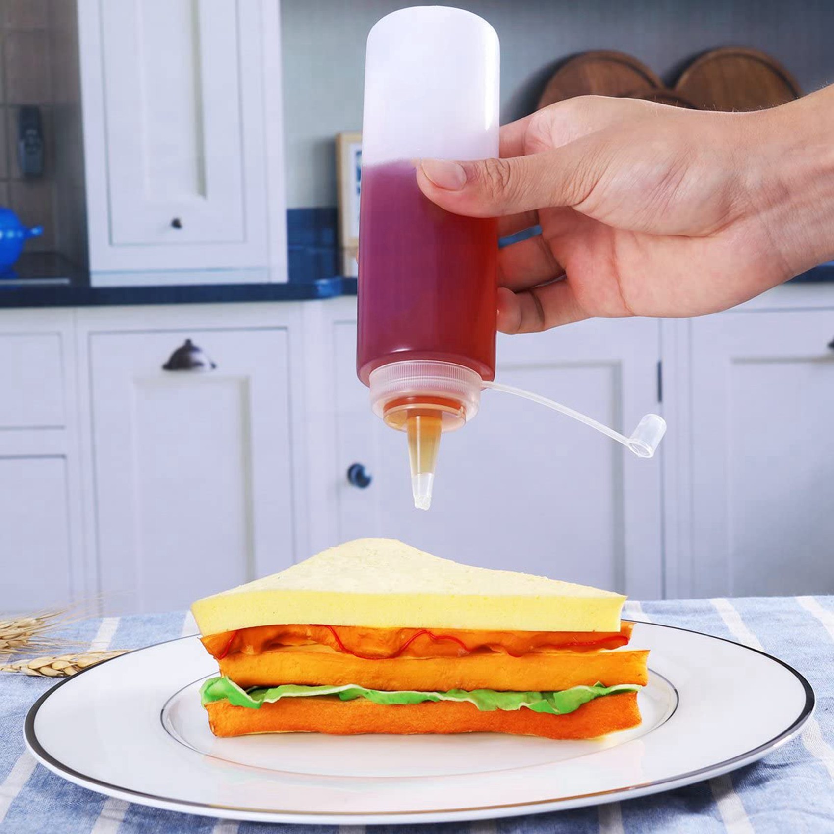 ABGE-24 Pack 8 Oz Squeeze Squi - Sauce Squeeze Bottle review and price