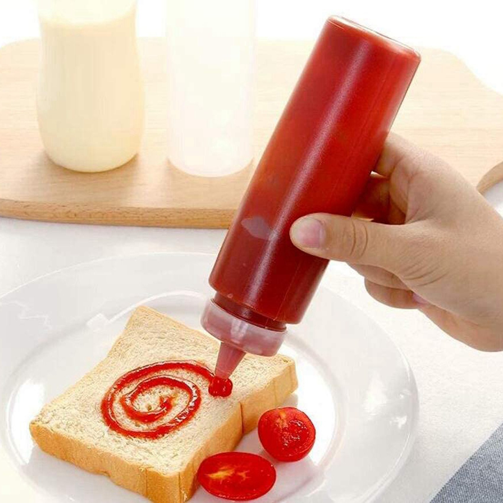 ABGE-24 Pack 8 Oz Squeeze Squi - Sauce Squeeze Bottle review and price