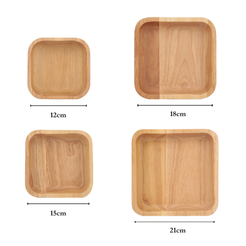1Pc Square Wood Bowl 4 Size Fr - Meal Prep Bowl review and price