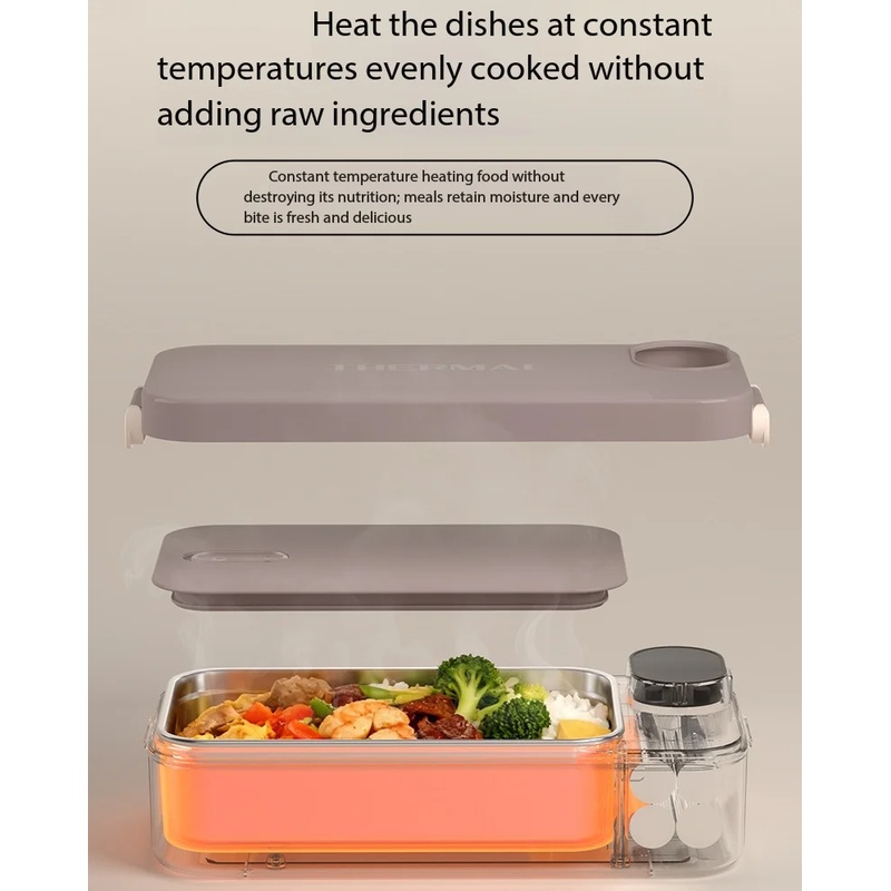 Portable Heated Lunch Box 304  - Stainless Bento Box review and price