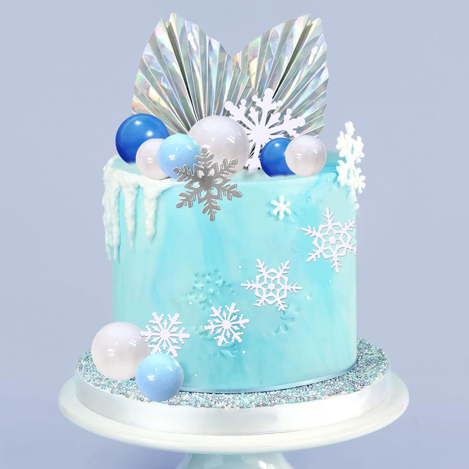 44 PCS Snowflake Cake Toppers  - Meal Prep Frozen review and price