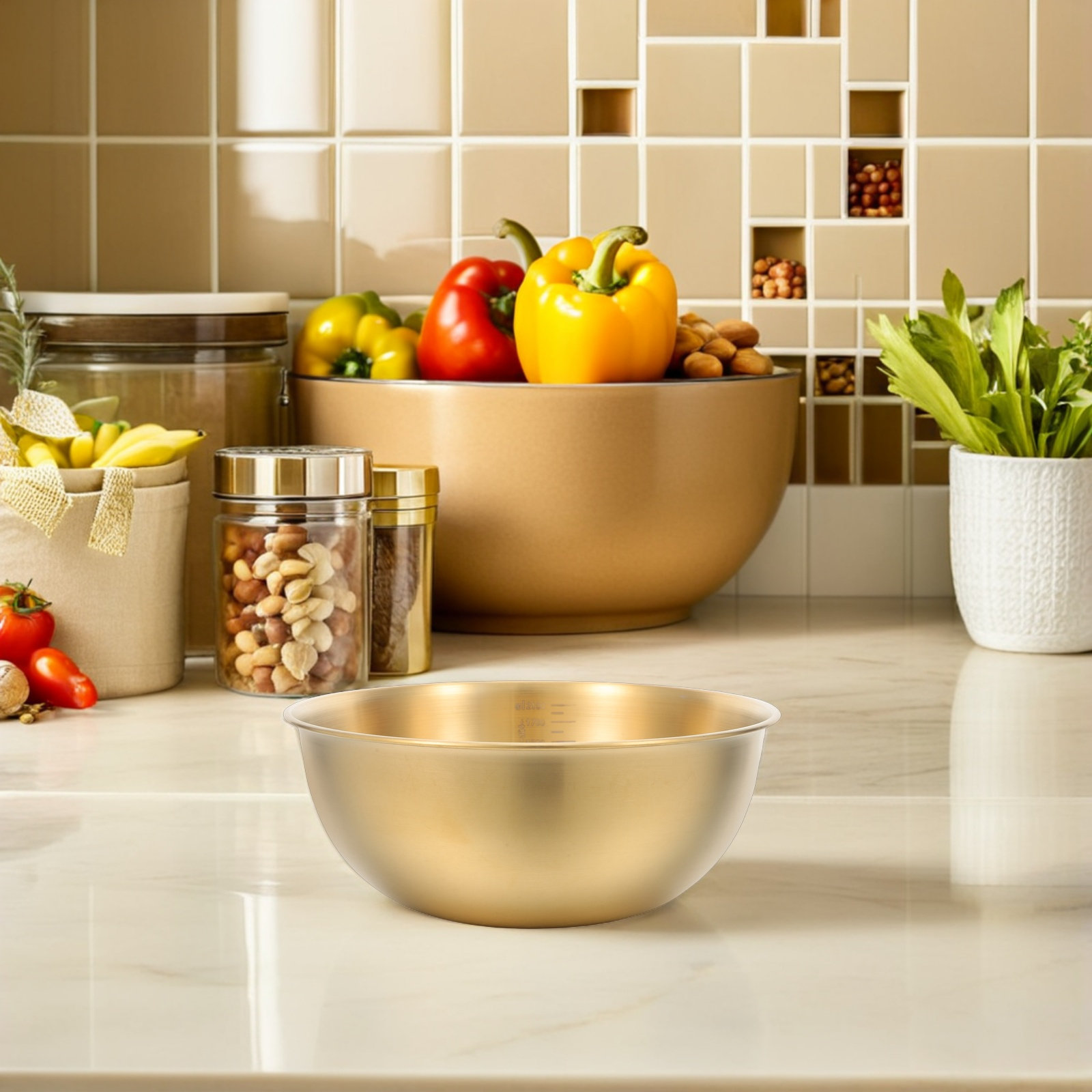 Stainless Steel Mixing Bowl wi - Meal Prep Bowl review and price