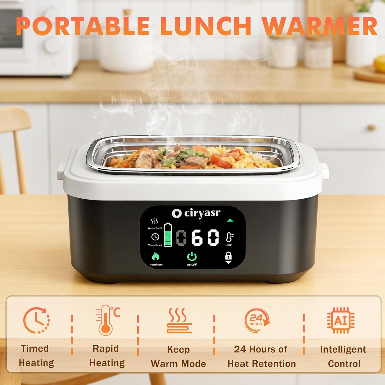 Powerful Electric Lunch Box, 1 - Stainless Bento Box review and price