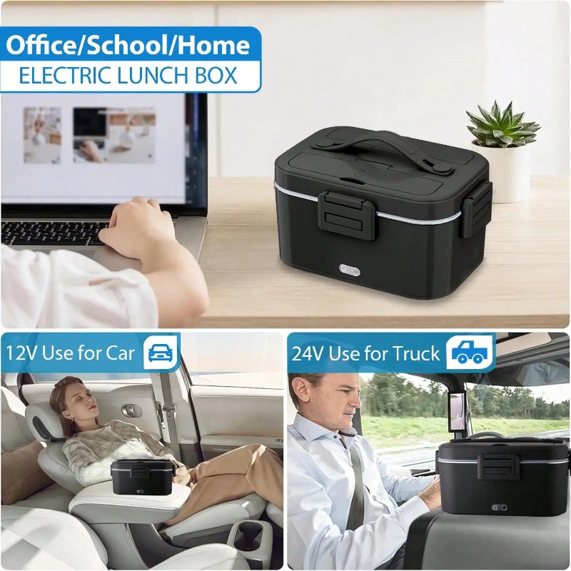 100W Electric Heated Lunch Box - Stainless Bento Box review and price
