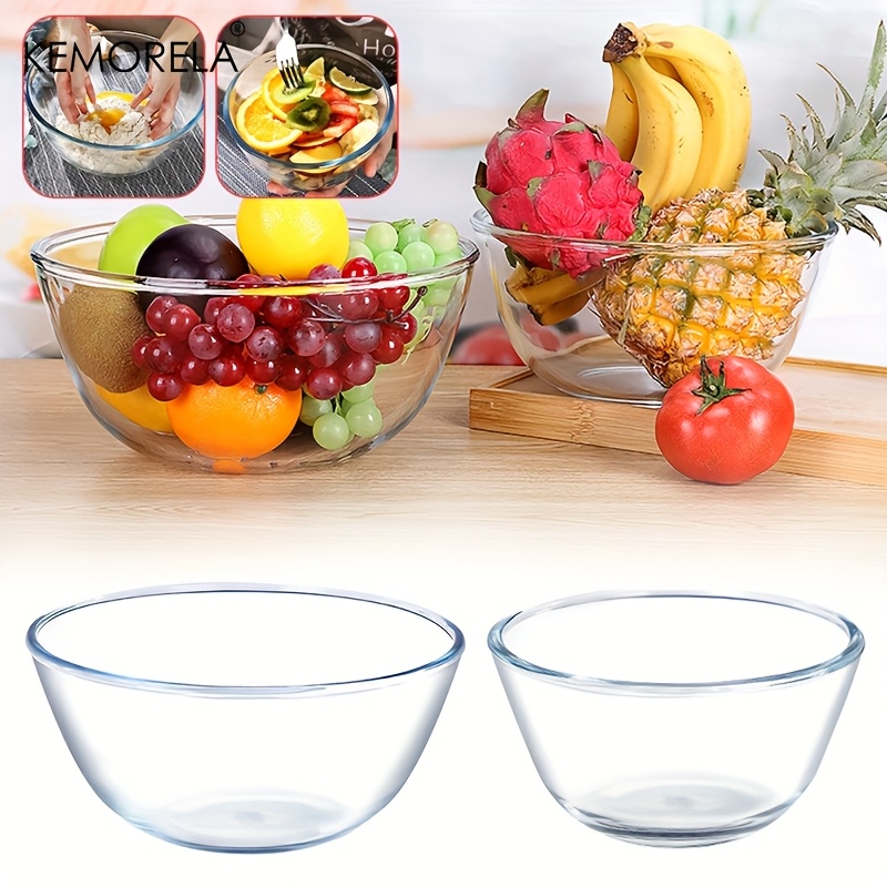 1PCS Deep Mixing Bowl - Heavy- - Meal Prep Glass Containers Oven Safe review and price