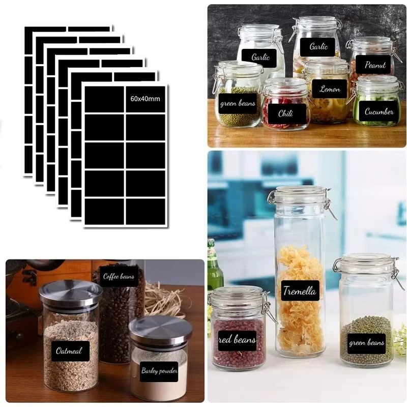 40-120pcs Waterproof Chalkboar - Spice Jar Labels review and price
