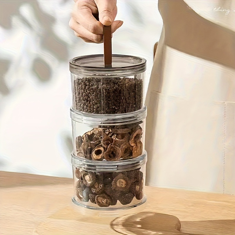 Three-Layer Round Spice Storag - Spice Jar Labels review and price