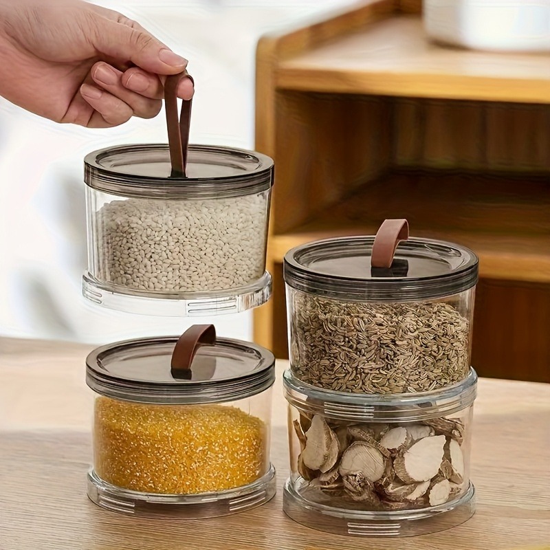 Three-Layer Round Spice Storag - Spice Jar Labels review and price