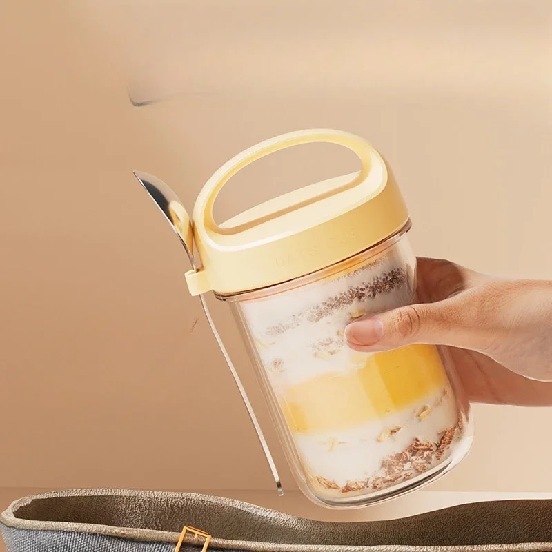 420ML New Breakfast Cups Oatme - Meal Prep Glass Containers Oven Safe review and price