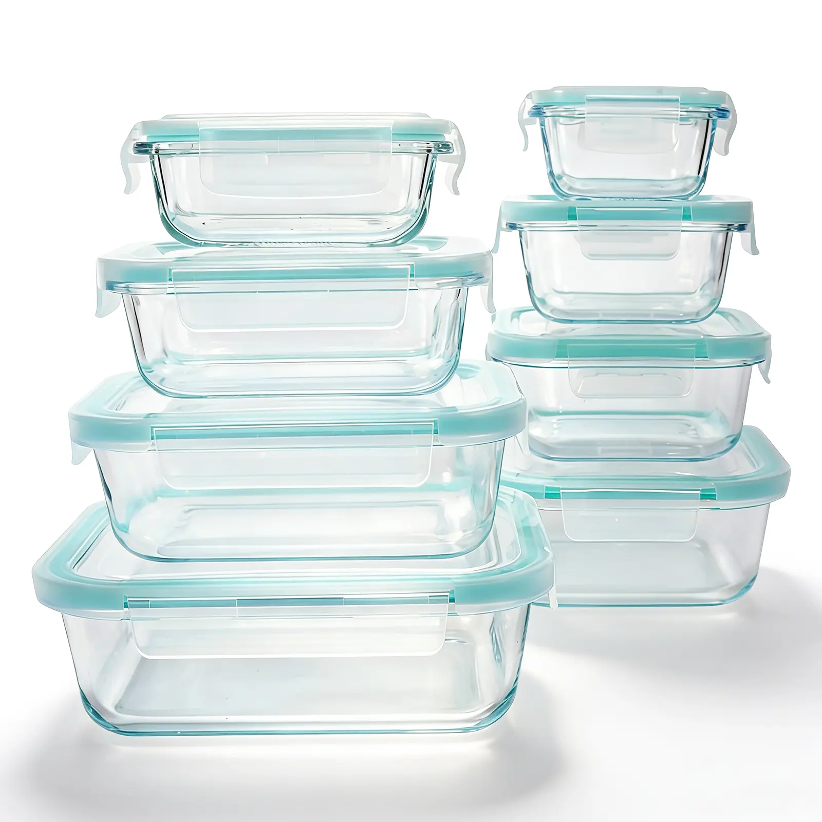 8 Pack Airtight Glass Food Sto - Meal Prep Glass Containers Oven Safe review and price