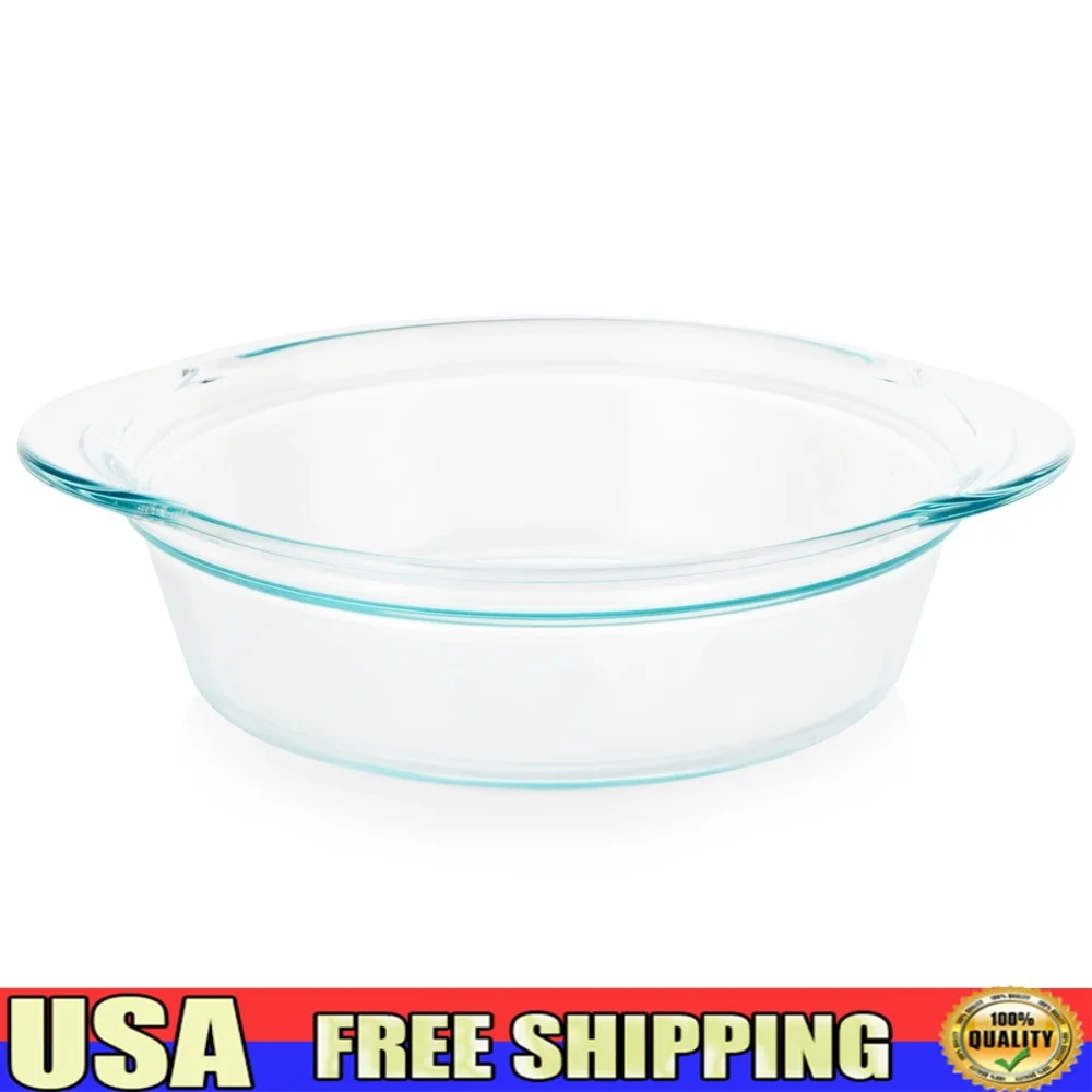 Deep Round Glass Baking Dish 9 - Meal Prep Glass Containers Oven Safe review and price