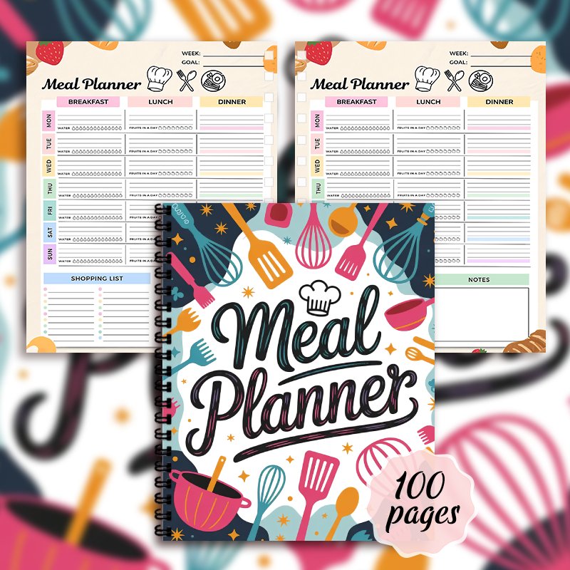 Meal Planner Notebook, Weekly  - Meal Prep Book review and price