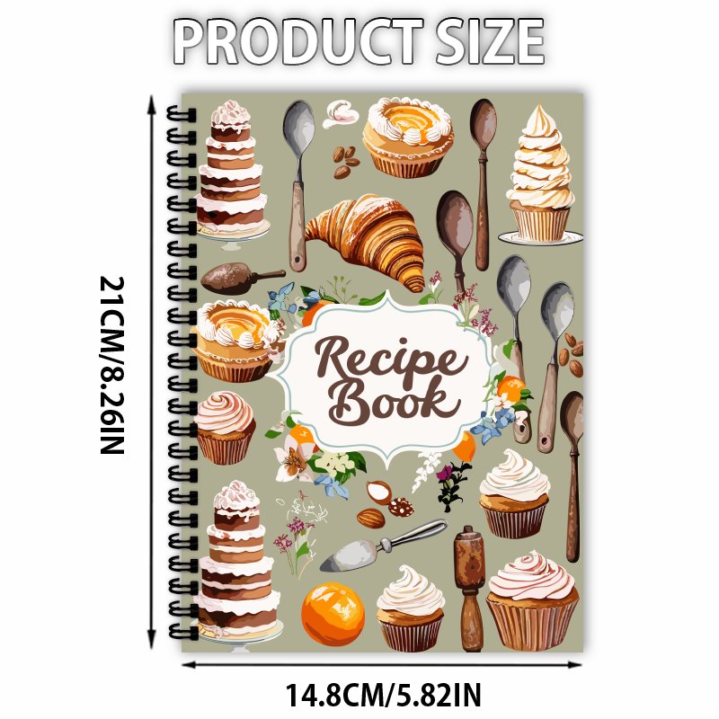 Aesthetic Recipe Spiral Notebo - Meal Prep Book review and price