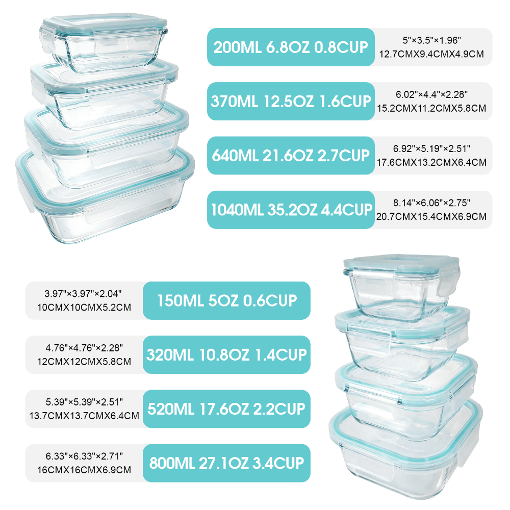 24 Pcs Glass Food Storage Cont - Meal Prep Glass Containers Oven Safe review and price