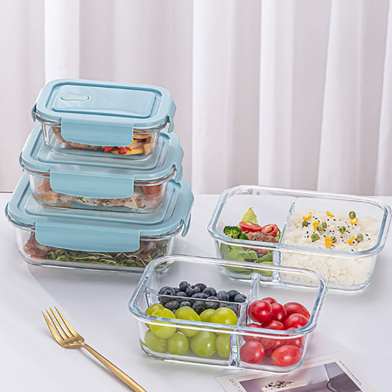 1/2/3 Grids Thickened Leak Pro - Meal Prep Glass Containers Oven Safe review and price